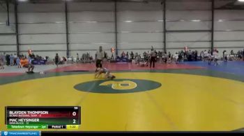 56 lbs Round 3 - Mac Heysinger, Iowa Black vs Blayden Thompson, NCWAY National Team