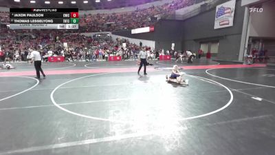 85 lbs Cons. Round 3 - Thomas Lesselyong, Team Nazar Training Center vs Jaxon Paulson, CrassTrained: Weigh In Club