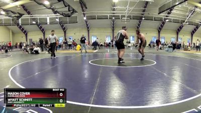 285 lbs Cons. Round 4 - Wyatt Schmitt, Ohio University vs Mason Cover, Cleveland State