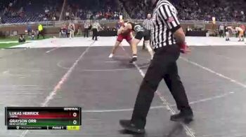 D4-215 lbs Semifinal - Grayson Orr, New Lothrop vs Lukas Herrick, Tawas