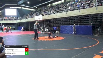 125 lbs Quarterfinal - Colin Vonlangen, Afton vs Qwantez Watkins, Laurel