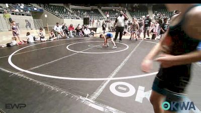 61 lbs Rr Rnd 2 - Noah Estes, Oklahoma Strong-Blue 9U vs Kaden Decker, MOJO Mulisha 9U