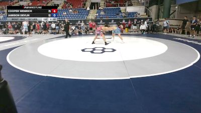 157 lbs Cons. Sub-rd Of 64 - Cooper Wenrich, Pennsylvania vs Jamison Devlin, New Jersey