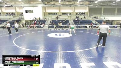 174 lbs Cons. Round 2 - Aaron Fredenburg, Oswego State vs Joebeth (jj) Plaza, Johnson & Wales (RI)