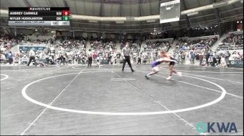 64 lbs Quarterfinal - Aubrey Carwile, NeedTeamName vs Myles Huddleston, Chickasha Youth Wrestling