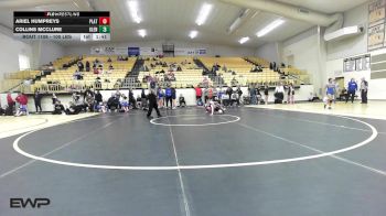 100 lbs Rr Rnd 3 - Ariel Humpreys, Platte County vs Collins McClure, Glenpool Girls HS