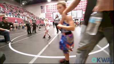 52-55 lbs Semifinal - Elizabeth Jarvis, Yukon Wrestling Academy vs Emmalyn Gibson, Wolfpak Wrestling