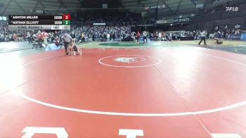 Boys 1B/2B 113 Cons. Round 5 - Nathan Elliott, Darrington vs Ashton Miller, Columbia (Burbank)