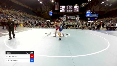 132 lbs Rnd Of 16 - Jet Brown, MO vs Ryan Ferrara, NY