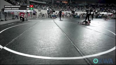 55 lbs Consi Of 8 #2 - Arthur Brashears, Piedmont vs Connor Johnson, Brushy Wrestling Club