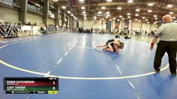 160 lbs Rd# 5- 3:45pm Friday Final Pool - Mario Hutcherson, Gotcha vs CODY SAVAGE, West Coast Riders