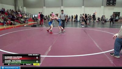 120 lbs Cons. Round 1 - Daniel Holcomb, Piedmont Wrestling Club vs Gunner Salmons, Brute Force Wrestling