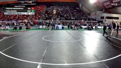 6A 98 lbs Semifinal - Cole Jensen, Rocky Mountain vs Tristan Mendenhall, Post Falls