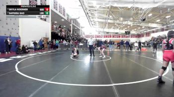 114 lbs Semifinal - Skyla Koerner, North Andover vs Saphira Sao, Lowell