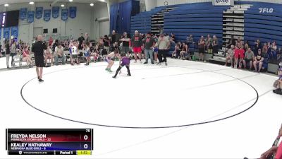 75 lbs Round 4 (6 Team) - Kealey Hathaway, Nebraska Blue Girls vs Freyda Nelson, Minnesota Storm Girls