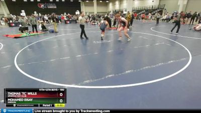 190 lbs Cons. Round 1 - Thomas `tc` Wills, Spartan Mat Club vs Mohamed Eisay, Oregon