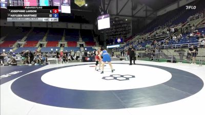 190 lbs Cons. Quarters - Josephine Larson, IL vs Hayleen Martinez, KS