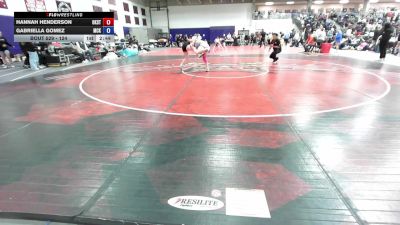 124 lbs Cons. Round 2 - Gabriella Gomez, McKendree University vs Hannah Henderson, Oklahoma State