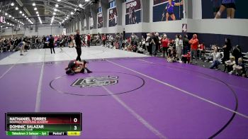 132 lbs Champ. Round 2 - Nathaniel Torres, Nolfpack Wrestling Academy vs Dominic Salazar, Spartan Mat Club