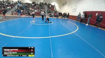 106 lbs Cons. Round 2 - Braxton Keith, Cheyenne East vs Trysin Martinez, Cheyenne East