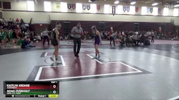 125 lbs Cons. Round 2 - Kaitlyn Krohse, Alburnett vs Noah Overholt, Iowa City West