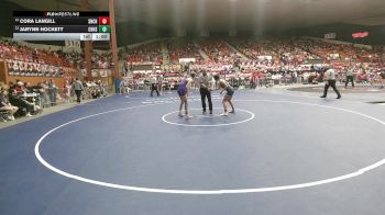 110 lbs Cons. Round 1 - Cora Langill, Seneca-Nemaha Central HS vs Jarynn Hockett, Chanute HS