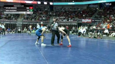 3A-157 lbs Champ. Round 1 - Rylee Brown, Fort Dodge vs Ben Haughey, Clear Creek-Amana