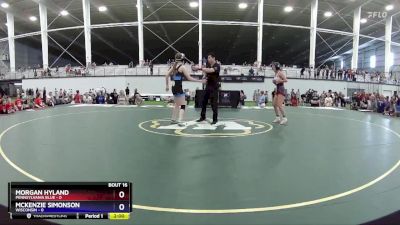 106 lbs Placement Matches (8 Team) - Morgan Hyland, Pennsylvania Blue vs McKenzie Simonson, Wisconsin