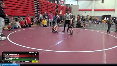 65 lbs Cons. Round 4 - Dosson Cooley, Stronghold vs Gus Hammonds, Elevate Wrestling Club