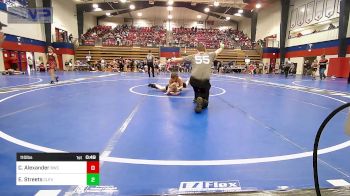 110 lbs Semifinal - Colton Alexander, Bartlesville Wrestling Club vs Ella Streets, Cleveland Take Down Club