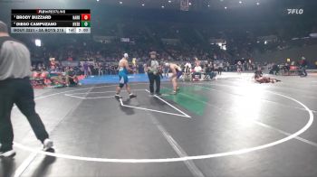 3A Boys 215 lbs Semifinal - Brody Buzzard, Harrisburg Boys vs Diego Campuzano, Nyssa Boys