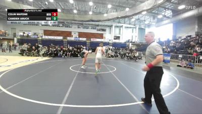 124 lbs Semifinals (4 Team) - Colin Matone, Minisink Valley vs Camden Aruck, Webster Schroeder High Sch