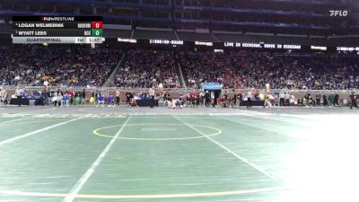 D1-132 lbs Quarterfinal - Wyatt Lees, Detroit Catholic Central vs Logan Welmerink, Rockford