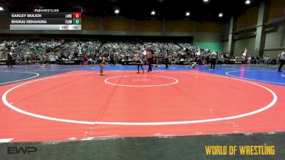 57 lbs Consi Of 4 - Oakley Mulich, Lawrence Elite vs Ehukai Kekahuna, FLOW Academy