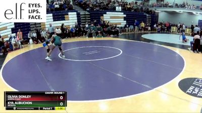 105 lbs. Champ. Round 1 - OLIVIA DONLEY, North Point vs Kya Aubuchon, DeSoto