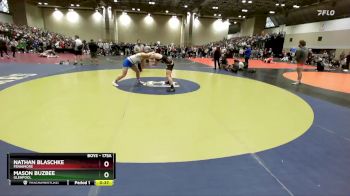 175A 1st Place Match - Mason Buzbee, GLENPOOL vs Nathan Blaschke, Fennimore