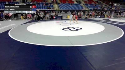 95 lbs Cons. Rd Of 16 - Marlene Garcia, CA vs Lily Enos, IL