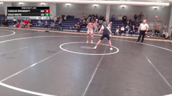 125 lbs Quarterfinal - Canaan Brummett, Cowley College vs Cole Welte, Augustana (SD)