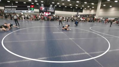 113 lbs Cons. Sub-quarters - Carson Davies, Esperanza High School Wrestling vs Nathan Ortiz, Illinois