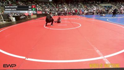 66 lbs Semifinal - Blair Halsted, Sebolt Wrestling Academy vs Abhisri Vatti, Savage House Wrestling Club