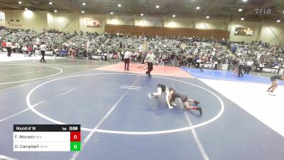 54 lbs Round Of 16 - Fitz Moreno, Red Wave WC vs Owin Campbell, Nevada Elite