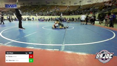 120 lbs 5th Place - Henry Raile, Woodward Youth Wrestling vs MaminaKowa Warrior, Tecumseh Youth Wrestling