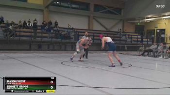 150 lbs Bennett Grimm, Bismarck St Mary`s vs Jaxson Wiest, Camp Hill Hs