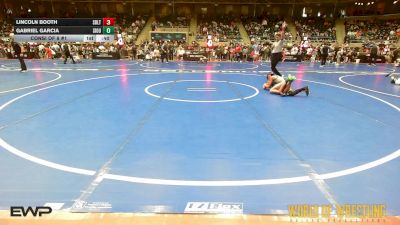 90 lbs Consi Of 8 #1 - Lincoln Booth, Sebolt Wrestling Academy vs Gabriel Garcia, Siouxland Wrestling Academy