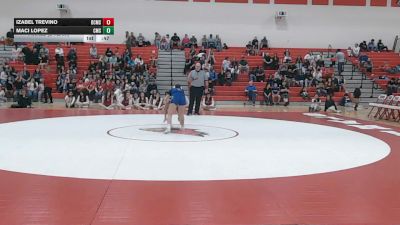 127 lbs Finals (2 Team) - Izabel Trevino, Dodge City Middle School vs Maci Lopez, Dodge City Comanche Middle School
