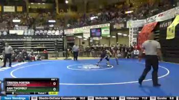 160 lbs Cons. Round 2 - Tristen Porter, Leoti-Wichita County vs Sam Twombly, Rossville