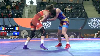 59 kg Semifinal - Anastasia Nichita, MDA vs Kateryna Zhadachevska, ROU