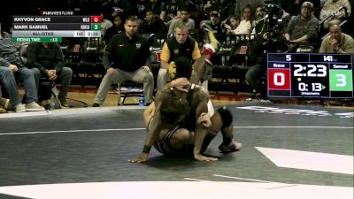 141 lbs All-star - Khyvon Grace, West Liberty vs Mark Samuel, Roanoke