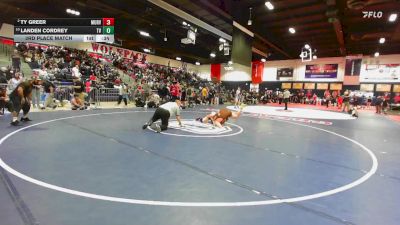 144 lbs 3rd Place Match - Ty Greer, Murrieta Valley vs Landen Cordrey, Temecula Valley