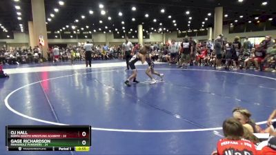 90 lbs Round 2 (8 Team) - OJ Hall, North Desoto Wrestling Academy vs Gage Richardson, Panhandle Punishers